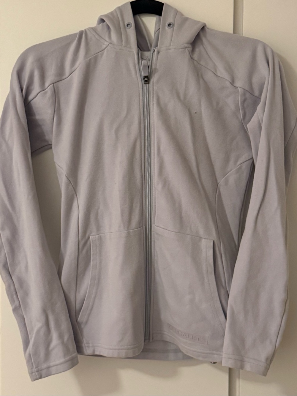 Light Gray Women's Hooded Zip Jacket - Classic Everyday Layerty